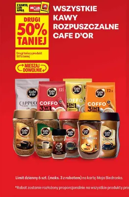 Kawy rozpuszczalne Cafe D'Or promocja w Biedronka