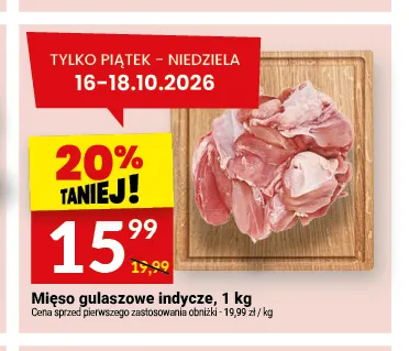 Mięso gulaszowe indycze promocja w Twój Market