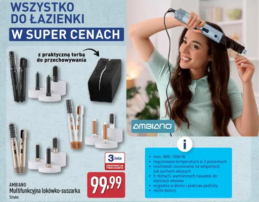 Lokówko-suszarka multifunkcyjna promocja w Aldi