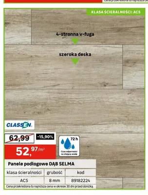 Panele podłogowe Classen Dąb Selma promocja w Leroy Merlin