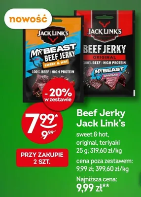Beef jerky original promocja w Żabka