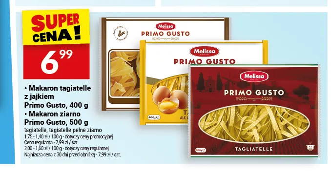Makaron tagliatelle z jajkiem Primo Gusto promocja w Twój Market