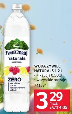 Woda Żywiec Zdrój naturalis promocja w Selgros