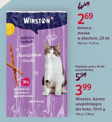 Karma uzupełniająca dla kota, 10×5 g promocja w Rossmann