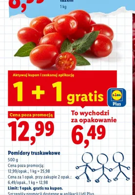 Pomidory truskawkowe promocja w Lidl