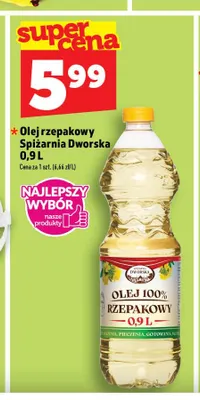 Olej rzepakowy Spiżarnia Dworska promocja w TOPAZ
