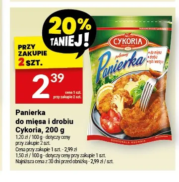 Panierka do mięsa i drobiu Cykoria promocja w Twój Market
