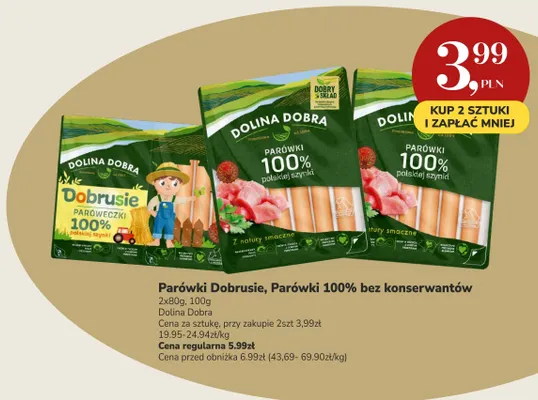 Parówki Dobrusie Dolina Dobra promocja w Market Point