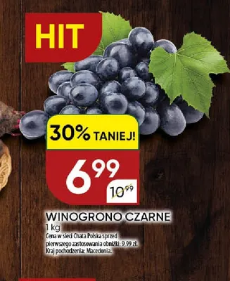 Winogrona czarne promocja w Chata Polska