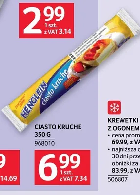 Ciasto kruche Henglein promocja w Selgros