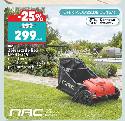 Zbieracz do liści Nac LP-HS-S19 promocja w Biedronka