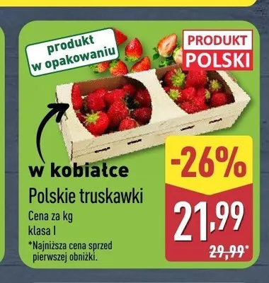 Truskawki polskie promocja w Aldi