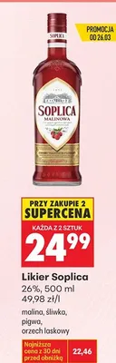 Likier Soplica malinowa promocja w Biedronka