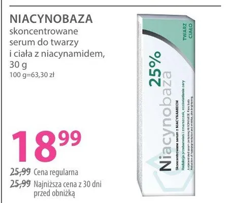 Skoncentrowane serum do twarzy i ciała z niacynamidem promocja w Hebe
