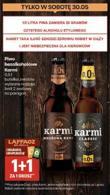 Piwo bezalkoholowe Karmi Mrożona Kawa promocja w Delikatesy Centrum