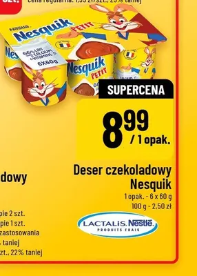 Deser czekoladowy Nesquik 6-pak 60g promocja w POLOmarket