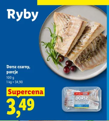 Dorsz czarny porcje Targ Rybny Lidla promocja w Lidl