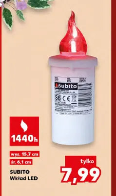 Wkład LED Subito wys. 15,7 cm śr. 6,1 promocja w Kaufland