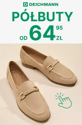Półbuty damskie Deichmann promocja w Deichmann