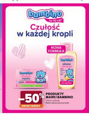 Produkty marki Bambino promocja w Stokrotka