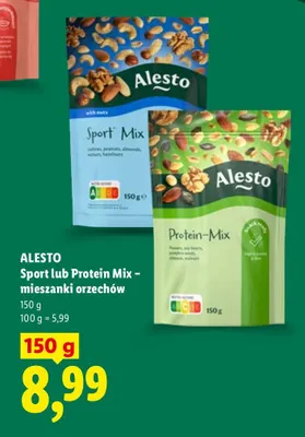 Mieszanka orzechów Sport Mix Alesto promocja w Lidl