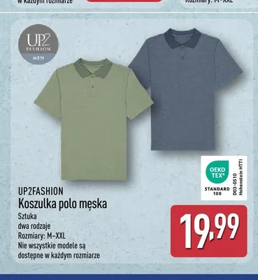 Koszulka polo męska UP2FASHION promocja w Aldi