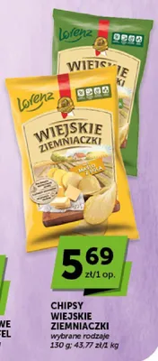 Chipsy Wiejskie Ziemniaczki masło z solą Lorenz promocja w ABC