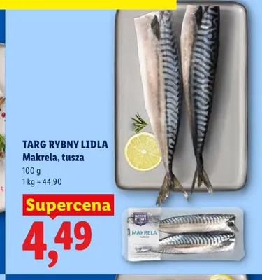Makrela tusza Targ Rybny Lidla promocja w Lidl