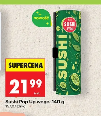 Sushi Pop Up wege promocja w Biedronka