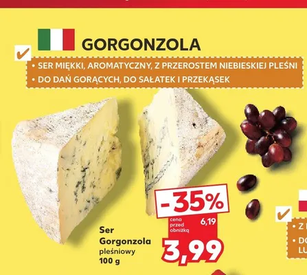 Ser Gorgonzola pleśniowy promocja w Kaufland