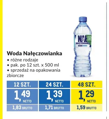 Woda Nałęczowianka promocja w Makro
