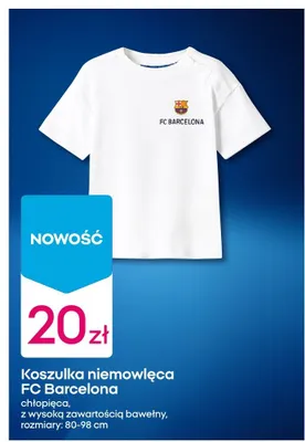Koszulka niemowlęca FC Barcelona promocja w Pepco