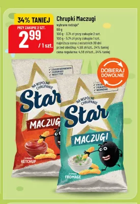 Chrupki Maczugi o smaku fromage Star promocja w POLOmarket