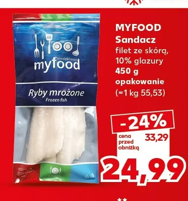 Sandacz filet ze skórą Myfood promocja w Kaufland