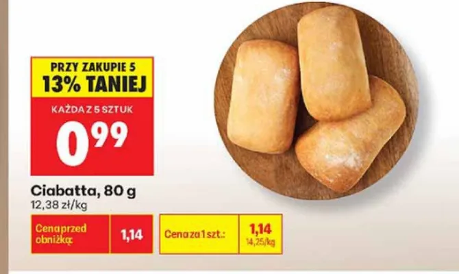 Ciabatta promocja w Biedronka
