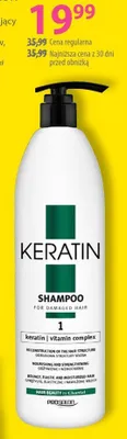 Szampon Keratin wzmacniający do włosów promocja w Hebe