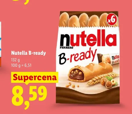 Baton Nutella B-ready 6-pak promocja w Lidl