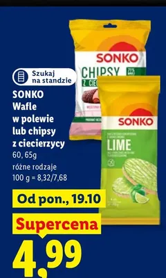 Chipsy z ciecierzycy Sonko promocja w Lidl