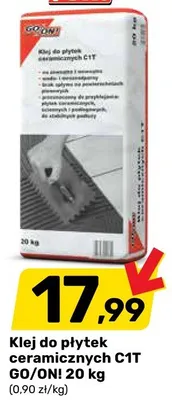 Klej do płytek ceramicznych C1T promocja w Bricomarche