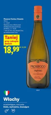 Wino musujące Prosecco Treviso, Frizzante promocja w Lidl