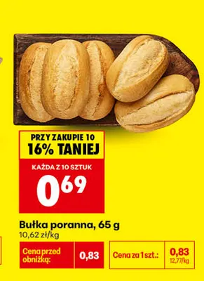 Bułka poranna promocja w Biedronka