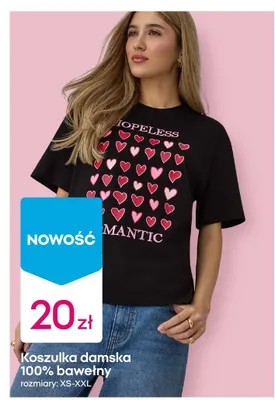 Koszulka damska 100% bawełny promocja w Pepco