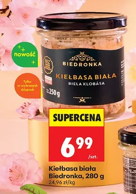 Kiełbasa biała promocja w Biedronka
