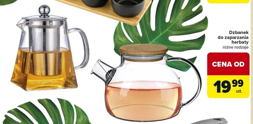 Dzbanek do zaparzania herbaty różne rodzaje Carrefour promocja w Carrefour