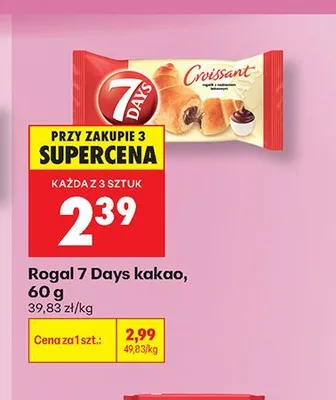 Rogal 7 Days kakao promocja w Biedronka