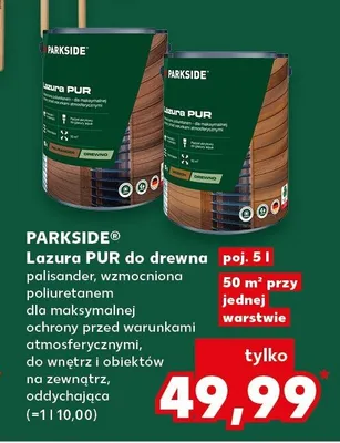 Lazura PUR do drewna palisander, wzmocniona poliuretanem promocja w Kaufland