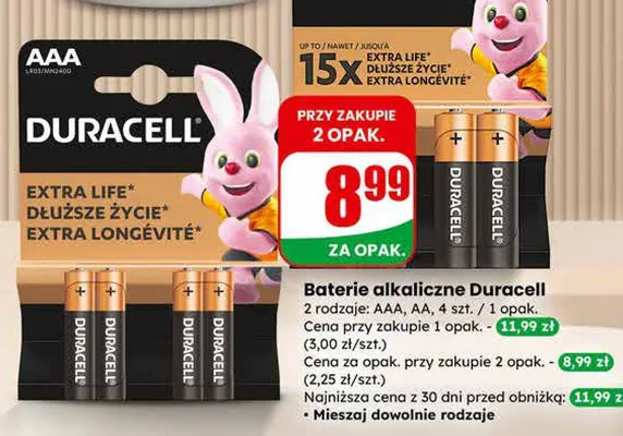 Baterie alkaliczne AAA promocja w Dino