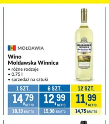 Wino Mołdawska Winnica promocja w Makro