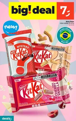 Baton KitKat Cherry Vanilla promocja w Dealz