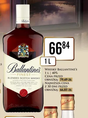 Whisky Ballantine's Finest promocja w Dino